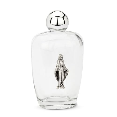 NKlaus 100ml Weihwasserflasche aus Glas motiv Figur Empfängnis 11x6x4 cm Wallfahrt 14354 von NKlaus