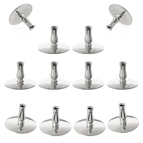 NKlaus 12x Kerzenhalter Messing vernickelt Kerzenständer Dünne Altarkerzen Bis Ø6,7mm Hochzeit 6733 NKlaus 12x Kerzenhalter Messing vernickelt Kerzenständer Dünne Altarkerzen Bis Ø6,7mm Hochzeit 6733 von NKlaus
