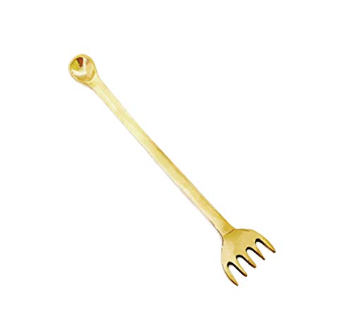 NKlaus 13,5cm Lang Weihrauch Gabel aus Messing Handarbeit für Räucherwerk Weihrauch Kräuter Weihrauch-Gabel für Räuschern 4043 NKlaus 13,5cm Lang Weihrauch Gabel aus Messing Handarbeit für Räucherwerk Weihrauch Kräuter Weihrauch-Gabel für Räuschern 4043 von NKlaus