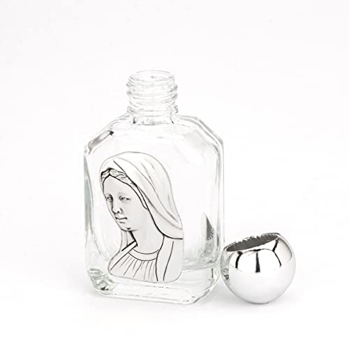 NKlaus 15ml Sakrale Weihwasserflasche aus Glas eckig motiv Madonna 6x3x2 cm Wallfahrt 14355 von NKlaus