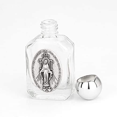 NKlaus 15ml Weihwasserflasche aus Glas motiv Madonna Empfängnis 6x3x2 cm Wallfahrt 14364 von NKlaus