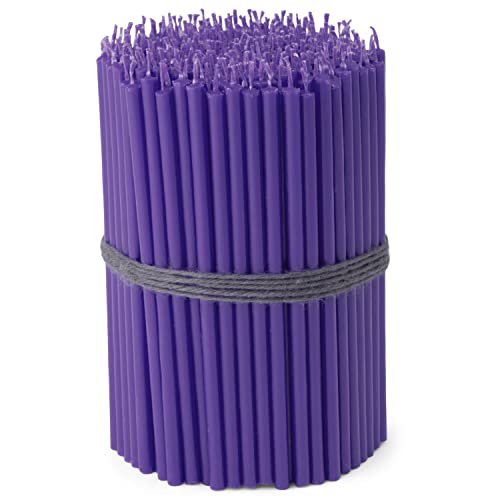 NKlaus - 250x Stabkerzen violett Tropffrei Rußfrei dünn L 16cm Ritualkerze Paraffin 36113 von NKlaus