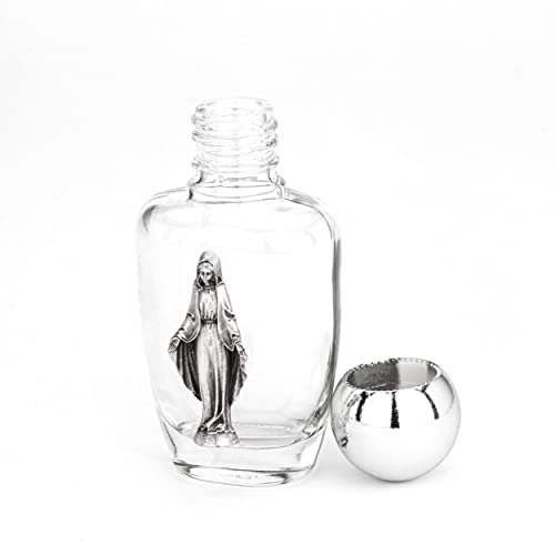 NKlaus 30ml Weihwasserflasche aus Glas motiv Figur Empfängnis 8,5x4x3,5 cm Wallfahrt 14357 von NKlaus