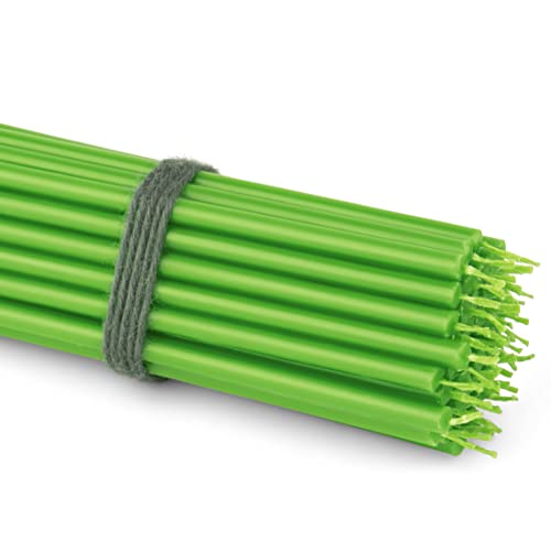 NKlaus 50x Stabkerzen Grün 16 cm Dünne Paraffinkerzen rußfrei & tropffrei Lange Brenndauer Grüne Kerzen für Feier, Deko & Advent 36110 NKlaus 50x Stabkerzen Grün 16 cm Dünne Paraffinkerzen rußfrei & tropffrei Lange Brenndauer Grüne Kerzen für Feier, Deko & Advent 36110 von NKlaus