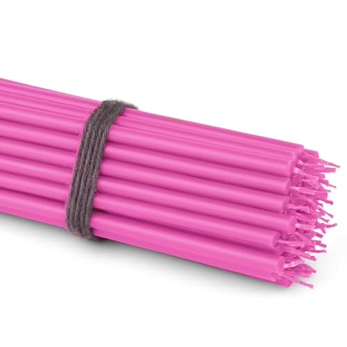 NKlaus 50x Stabkerzen Rosa 16 cm Dünne Paraffinkerzen rußfrei & tropffrei Lange Brenndauer Rosafarbene Kerzen für Feier, Deko & Taufe 36120 NKlaus 50x Stabkerzen Rosa 16 cm Dünne Paraffinkerzen rußfrei & tropffrei Lange Brenndauer Rosafarbene Kerzen für Feier, Deko & Taufe 36120 von NKlaus