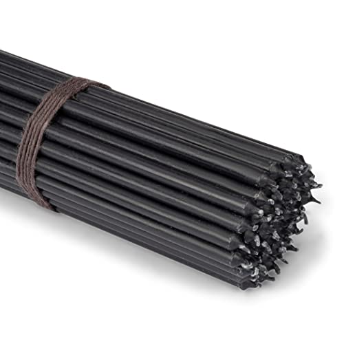 NKlaus - 50x Stabkerzen schwarz Tropffrei L 24cm Ritualkerze Premiumwachs Paraffin 36128 NKlaus - 50x Stabkerzen schwarz Tropffrei L 24cm Ritualkerze Premiumwachs Paraffin 36128 von NKlaus