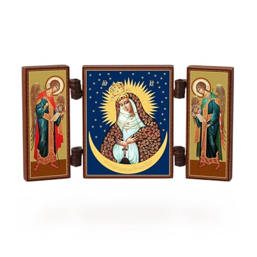 NKlaus - Barmherzige Muttergottes - christliche Ikone Triptychon - Ostrobramskaja - reise Altar Holz 36167 NKlaus - Barmherzige Muttergottes - christliche Ikone Triptychon - Ostrobramskaja - reise Altar Holz 36167 von NKlaus