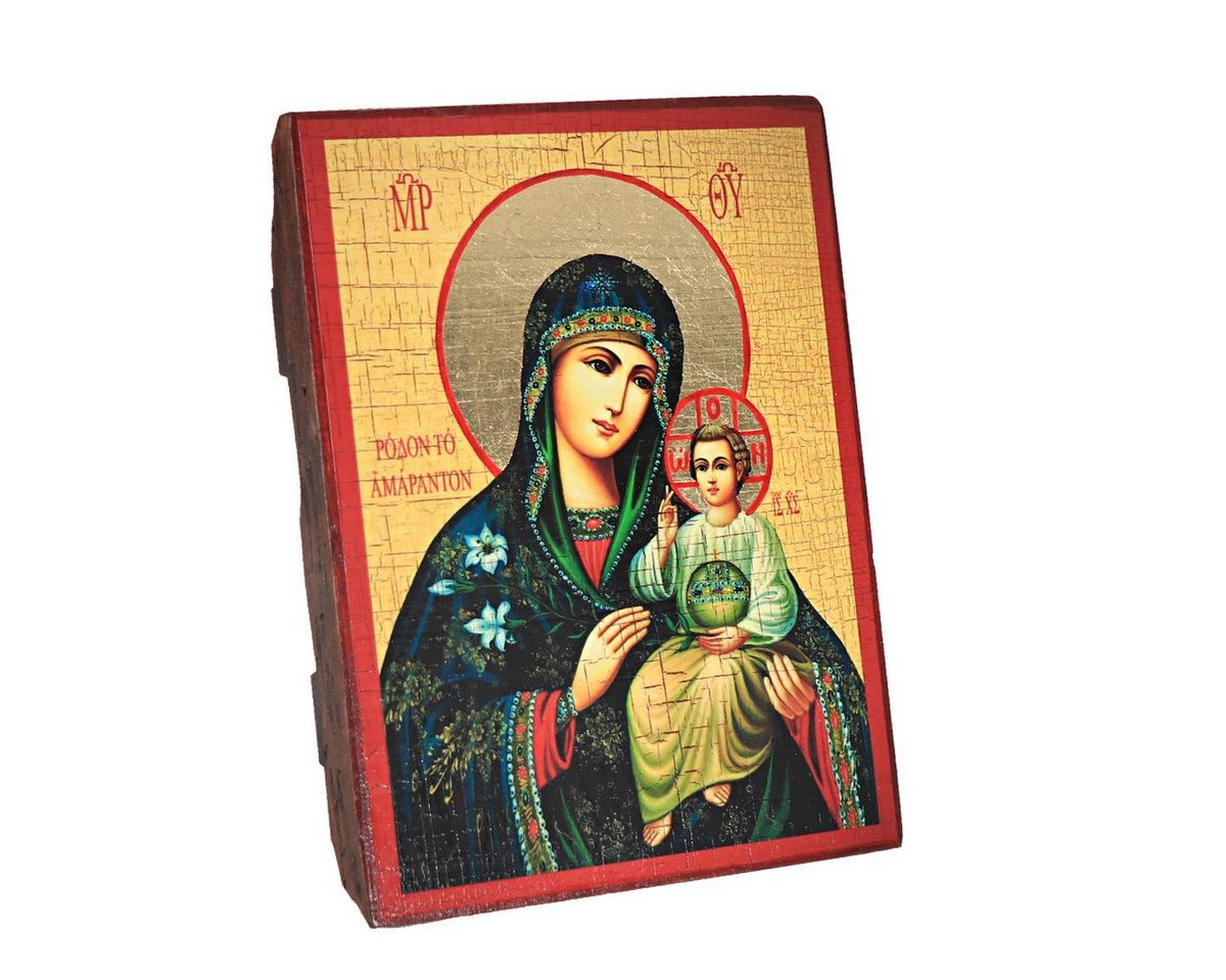 NKlaus Bild Gm Nicht Verwelkende Blume, Christliche Holz Ikone 16x12,5cm Handarbei, Religion NKlaus Bild Gm Nicht Verwelkende Blume, Christliche Holz Ikone 16x12,5cm Handarbei, Religion von NKlaus