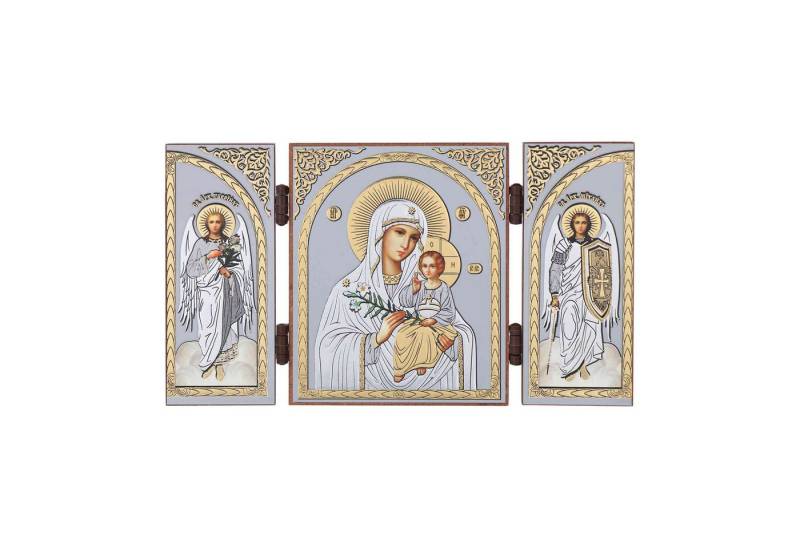 NKlaus Bild Gottesmutter Nicht Verwelkende Blume Ikone Triptychon Holz Reise Altar, Religion NKlaus Bild Gottesmutter Nicht Verwelkende Blume Ikone Triptychon Holz Reise Altar, Religion von NKlaus