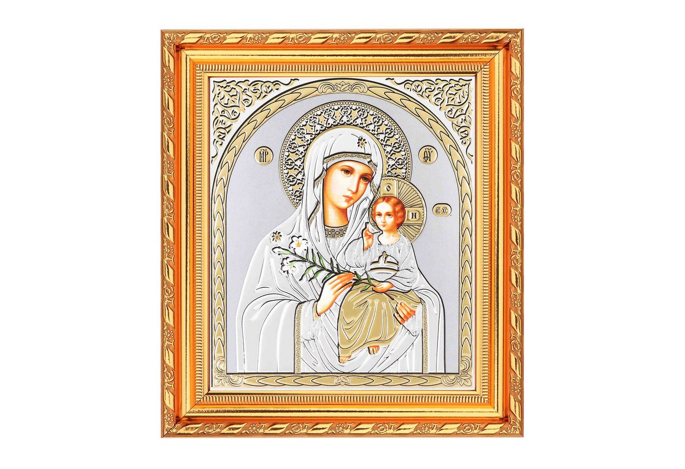 NKlaus Bild Gottesmutter Nicht Verwelkende Blume Ikone im Rahmen mit Glas 21x18cm, Religion NKlaus Bild Gottesmutter Nicht Verwelkende Blume Ikone im Rahmen mit Glas 21x18cm, Religion von NKlaus