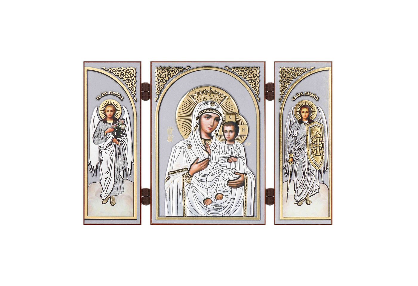 NKlaus Bild Gottesmutter von Iviron Ikone Triptychon Christlich Holz Reise Ikonogr, Religion von NKlaus