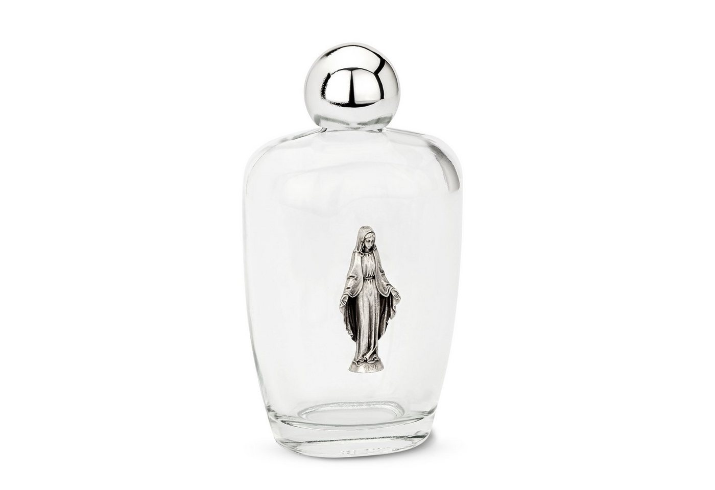NKlaus Dekofigur 100ml Weihwasserflasche aus Glas motiv Figur Empfängnis 11x6x4 cm Wall, Made in Germany von NKlaus