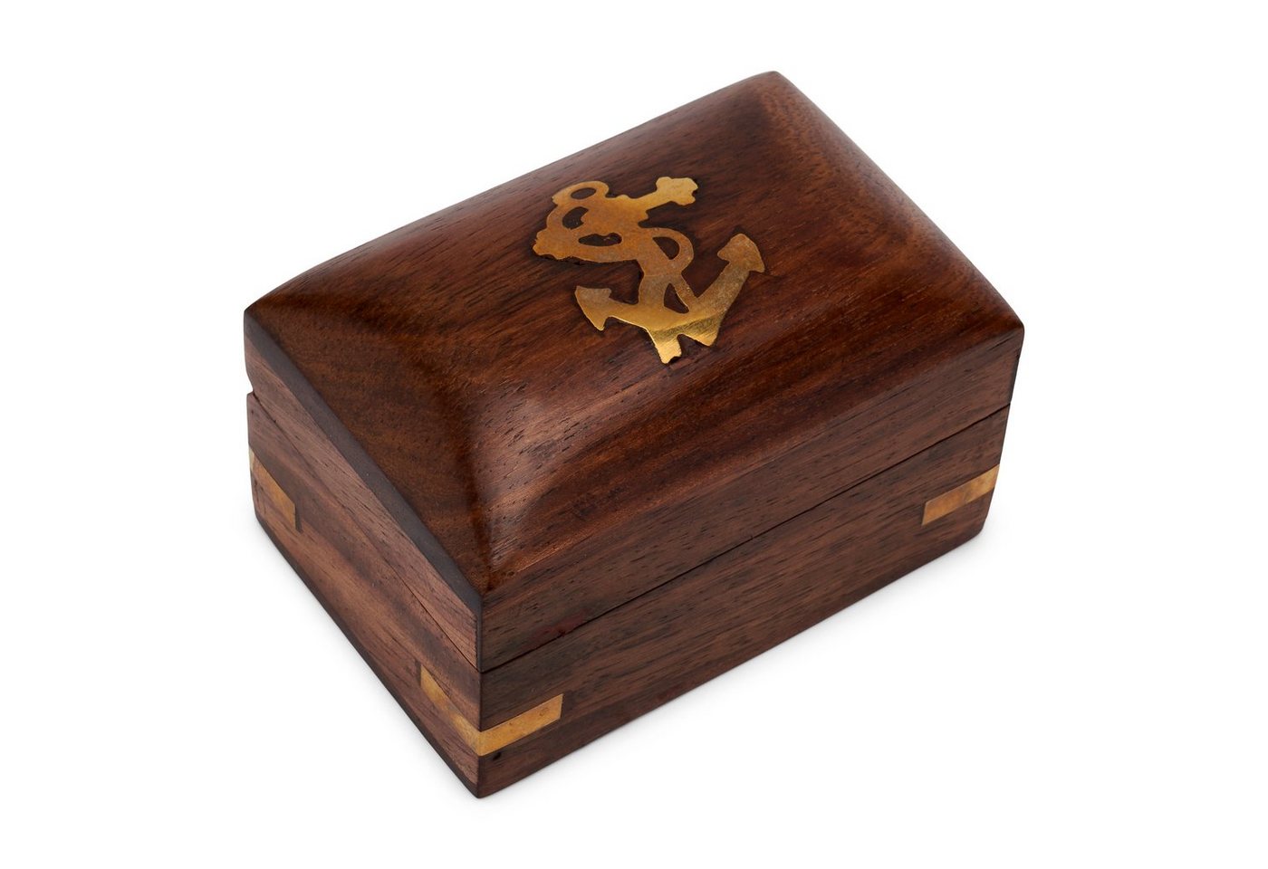 NKlaus Dekofigur Schatulle Holzbox 8x5,5cm Aufbewahrungsbox Holzschachtel Holzkiste mit, Made in Germany von NKlaus