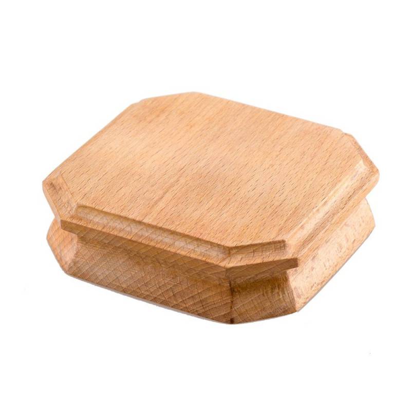NKlaus Dekoschale Natur Mangoholz Hell 11cm Breit Deko Untersetzer von NKlaus
