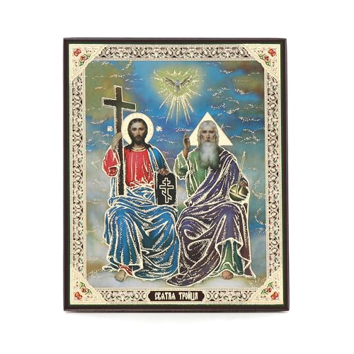 NKlaus Die Heilige Dreifaltigkeit Holz Ikone 10x12cm christlich orthodox 13914 NKlaus Die Heilige Dreifaltigkeit Holz Ikone 10x12cm christlich orthodox 13914 von NKlaus