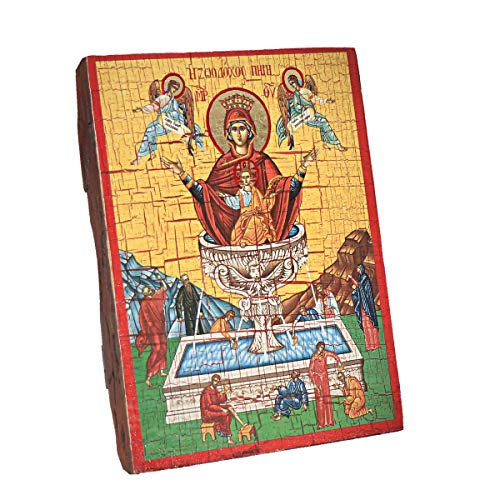 NKlaus Die Lebenspendende Quelle, Christliche Holz Ikone 16x12,5cm handarbeit 37017 NKlaus Die Lebenspendende Quelle, Christliche Holz Ikone 16x12,5cm handarbeit 37017 von NKlaus