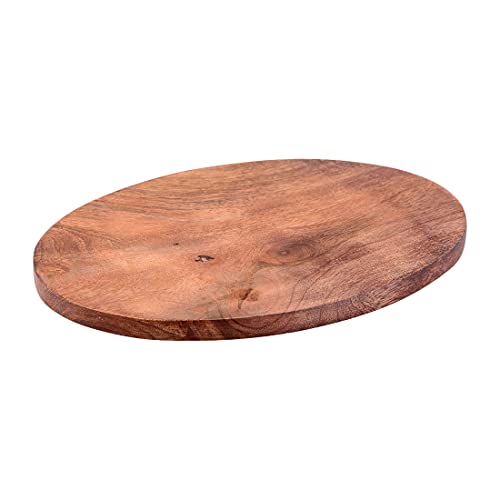 NKlaus Dunkler Mangoholz Holzteller oval 17x12cm presentier Platte Teller Dekoration Oberfläche glatt 10465 von NKlaus