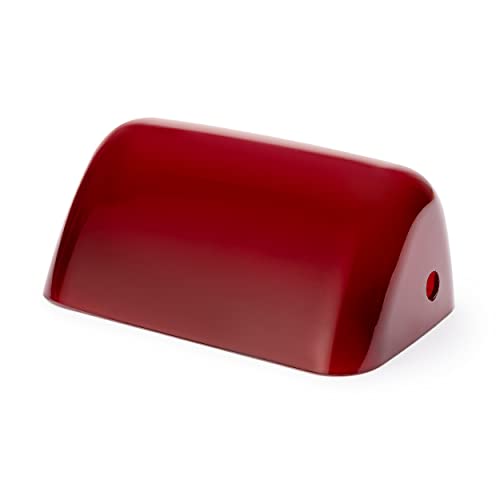 NKlaus Ersatzabdeckung aus Glas für Bankerslampen rot 18x7x11cm Echter Ersatz-Glasschirm 11691 NKlaus Ersatzabdeckung aus Glas für Bankerslampen rot 18x7x11cm Echter Ersatz-Glasschirm 11691 von NKlaus