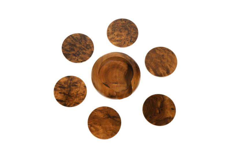 NKlaus Getränkeuntersetzer Zedernholz Untersetzer Set 7 cm, 6-tlg., Thuja NKlaus Getränkeuntersetzer Zedernholz Untersetzer Set 7 cm, 6-tlg., Thuja von NKlaus