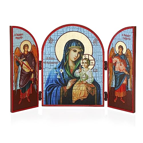 NKlaus Gottesmutter Nicht Verwelkende Blume Ikone Triptychon 25x16cm Christlich 14350 NKlaus Gottesmutter Nicht Verwelkende Blume Ikone Triptychon 25x16cm Christlich 14350 von NKlaus