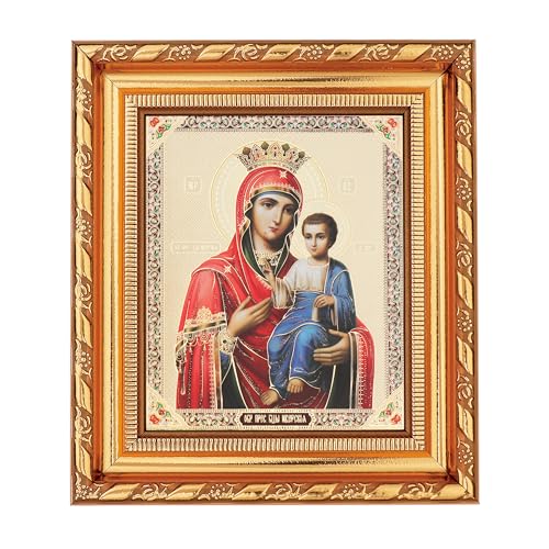 NKlaus Gottesmutter Von Iviron Ikone, Rahmen mit Glas 14x16cm christlich orthodox 13928 NKlaus Gottesmutter Von Iviron Ikone, Rahmen mit Glas 14x16cm christlich orthodox 13928 von NKlaus