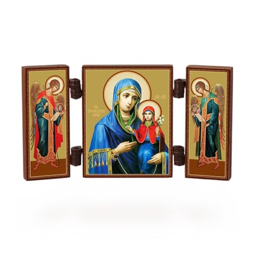 NKlaus - Heilige Anna - christliche Ikone Triptychon - Anna Pravednaja - reise Altar Holz 36157 NKlaus - Heilige Anna - christliche Ikone Triptychon - Anna Pravednaja - reise Altar Holz 36157 von NKlaus