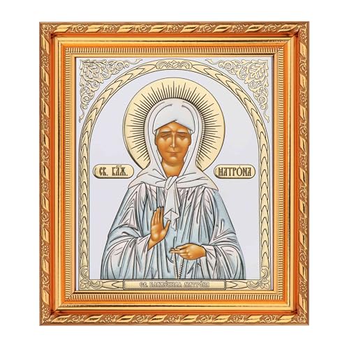 NKlaus - Heilige Matrona - Ikone im Rahmen mit Glas 21x18cm christlich - Ikonografie 13936 NKlaus - Heilige Matrona - Ikone im Rahmen mit Glas 21x18cm christlich - Ikonografie 13936 von NKlaus