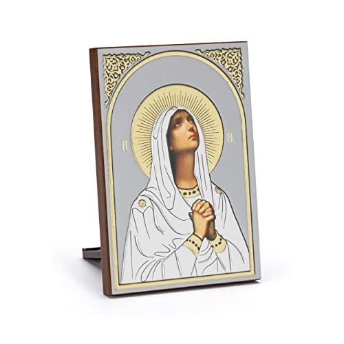 NKlaus Ikone Deva Maria Holz 6x8,5cm christlich Kunstdruck mit Goldprägung 11076 NKlaus Ikone Deva Maria Holz 6x8,5cm christlich Kunstdruck mit Goldprägung 11076 von NKlaus