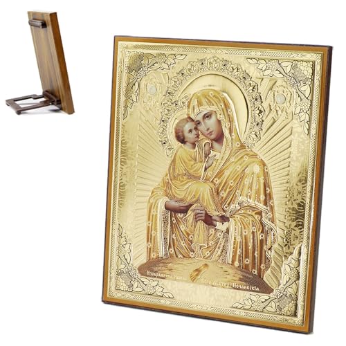 NKlaus Ikone Gm Von Pochaev Holz 15x18cm Heiligenbild Christlich Orthodox Heiligenbild Kunstbild 39026 von NKlaus