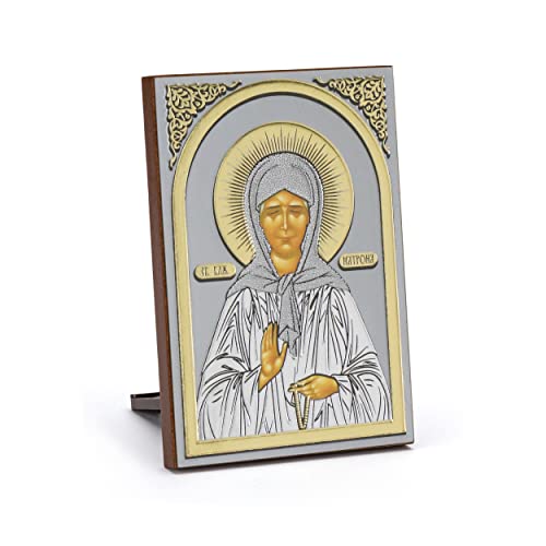 NKlaus Ikone Heilige Matrona Holz 6x8,5cm christlich Kunstdruck mit Goldprägung 11083 NKlaus Ikone Heilige Matrona Holz 6x8,5cm christlich Kunstdruck mit Goldprägung 11083 von NKlaus