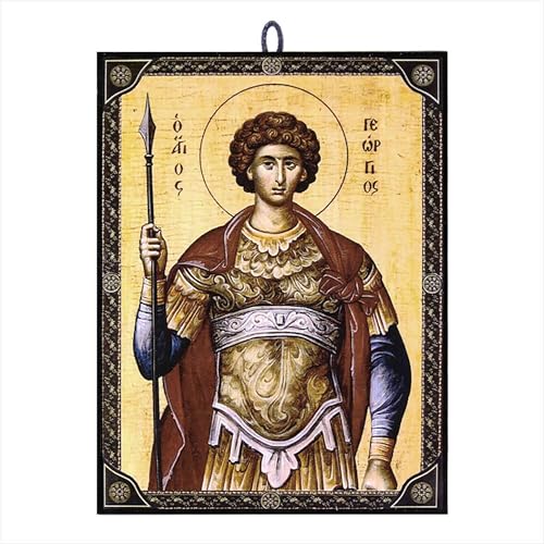 NKlaus Ikone Heiliger Georg 9,7x13,5x1,2cm Christliche Ikone orthodox aus Griechenland 60183 NKlaus Ikone Heiliger Georg 9,7x13,5x1,2cm Christliche Ikone orthodox aus Griechenland 60183 von NKlaus