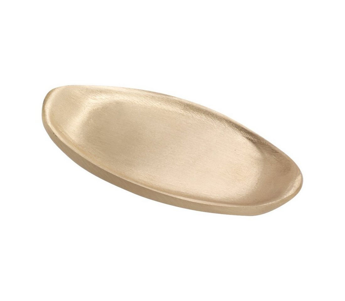 NKlaus Kerzenhalter Kerzenteller Oval 11cm Messing Gold Matt Untersetz NKlaus Kerzenhalter Kerzenteller Oval 11cm Messing Gold Matt Untersetz von NKlaus