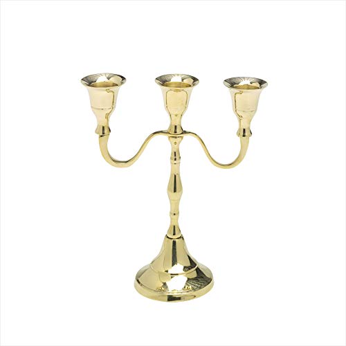 NKlaus Kerzenständer 3 armig 18cm hoch Messing Gold glänzend Kandelaber für Kerzen Ø 2cm Tafelkerzen Stabkerzen modern Klassiche Optik Dekoration Hochzeit 2878 NKlaus Kerzenständer 3 armig 18cm hoch Messing Gold glänzend Kandelaber für Kerzen Ø 2cm Tafelkerzen Stabkerzen modern Klassiche Optik Dekoration Hochzeit 2878 von NKlaus