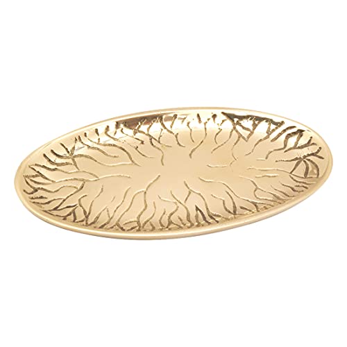NKlaus Kerzenteller 13cm lang Messing Gold Tischdekoration Untersetzer Kerzenhalter Tablett mit Baum-Design 10510 NKlaus Kerzenteller 13cm lang Messing Gold Tischdekoration Untersetzer Kerzenhalter Tablett mit Baum-Design 10510 von NKlaus