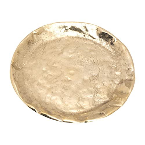 NKlaus Kerzenteller Ø 9 cm aus Messing Gold Untersetzer poliert Taufkerzenhalter Deko 10497 von NKlaus