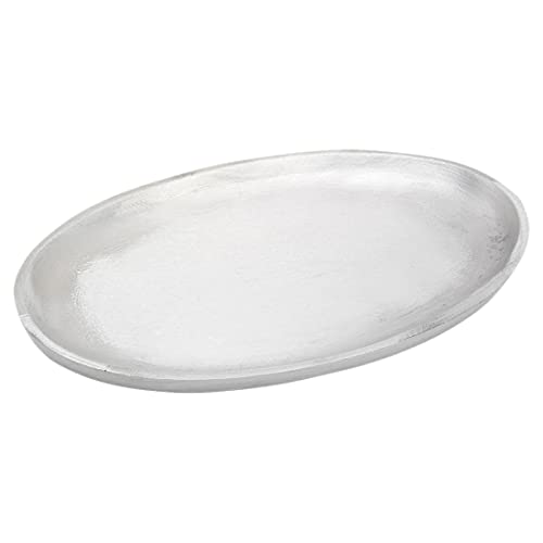 NKlaus Kerzenteller oval 20x11cm Aluminium Silber matt Untertasse Tisch Dekoration Oberfläche glatt 10373 NKlaus Kerzenteller oval 20x11cm Aluminium Silber matt Untertasse Tisch Dekoration Oberfläche glatt 10373 von NKlaus