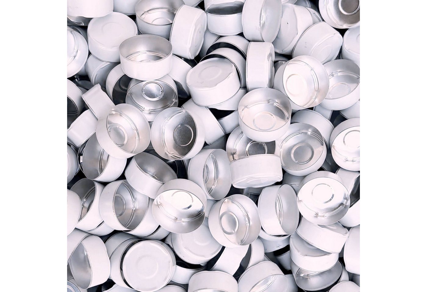 NKlaus Kerzentülle 50 Stk Teelichthüllen Weiß Teelichter 37,5mm X 16mm Aluminium Teelicht NKlaus Kerzentülle 50 Stk Teelichthüllen Weiß Teelichter 37,5mm X 16mm Aluminium Teelicht von NKlaus