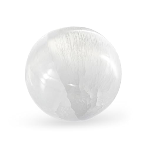NKlaus Selenit Kugel 70 mm – Handgefertigter Heilstein für Meditation, Reiki & Chakra-Heilung, poliert & schimmernd, ideal für spirituelle Rituale & Deko NKlaus Selenit Kugel 70 mm – Handgefertigter Heilstein für Meditation, Reiki & Chakra-Heilung, poliert & schimmernd, ideal für spirituelle Rituale & Deko von NKlaus