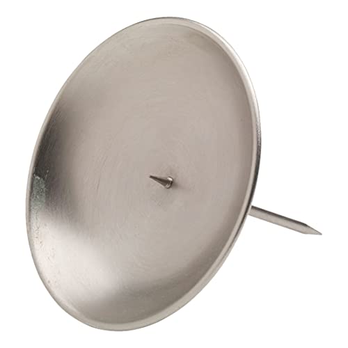 NKlaus Ø8cm Kranzteller Messing vernickelt matt Kerzenhalter mit Dorn Kerzenteller Oberfläche glatt 10668 NKlaus Ø8cm Kranzteller Messing vernickelt matt Kerzenhalter mit Dorn Kerzenteller Oberfläche glatt 10668 von NKlaus