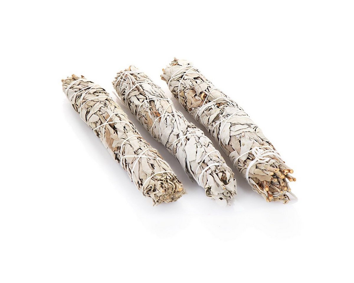 NKlaus Räucherstäbchen-Halter 3x Xl Weißer Salbei Smudge Sticks 65g Natur Salvia von NKlaus