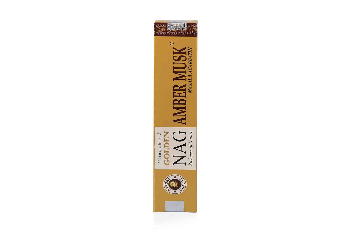 NKlaus Räucherstäbchen-Halter Golden Nag Amber Musk Räucherstäbchen 15g – Sinnliches Natur-Räucherwe von NKlaus