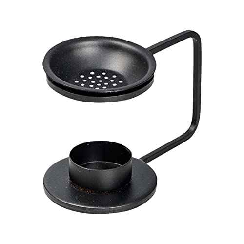 NKlaus Räucherstövchen Eisen schwarz Höhe: 8,5cm Betriebsart Teelicht Gitter für Weihrauch 10944 von NKlaus