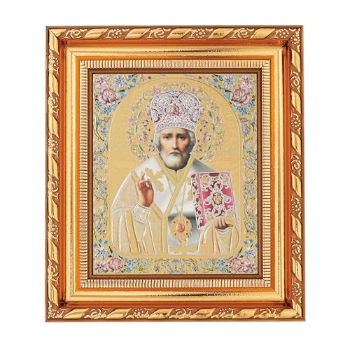 NKlaus Sankt Nikolaus von Myra Ikone, Rahmen mit Glas 14x16cm christlich orthodox 11376 NKlaus Sankt Nikolaus von Myra Ikone, Rahmen mit Glas 14x16cm christlich orthodox 11376 von NKlaus