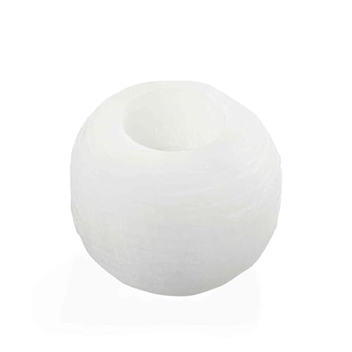 NKlaus Selenit Teelichthalter 8,5 cm – Natürlicher Kristallhalter für Teelichter, ideal für Meditation, Entspannung & spirituelle Dekoration NKlaus Selenit Teelichthalter 8,5 cm – Natürlicher Kristallhalter für Teelichter, ideal für Meditation, Entspannung & spirituelle Dekoration von NKlaus
