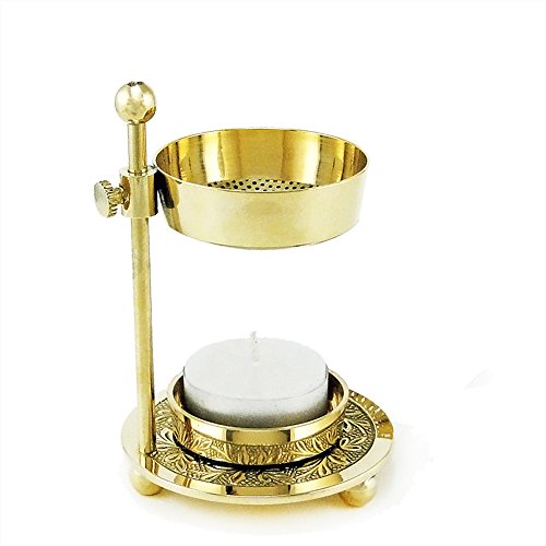 NKlaus Sparsamer Weihrauchbrenner Weihrauchständer Messing Handarbeit Gold 2912 NKlaus Sparsamer Weihrauchbrenner Weihrauchständer Messing Handarbeit Gold 2912 von NKlaus