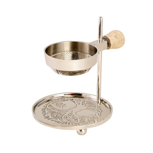 NKlaus Teelicht Verstellbares Räucherstövchen H 11cm Silber Accessoire für Weihrauch 15865 NKlaus Teelicht Verstellbares Räucherstövchen H 11cm Silber Accessoire für Weihrauch 15865 von NKlaus