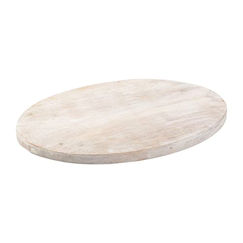 NKlaus Teller Holz hell oval 10x8cm Untersetzer Tischdekoration Untertasse Echtholz Oberfläche glatt 10460 von NKlaus