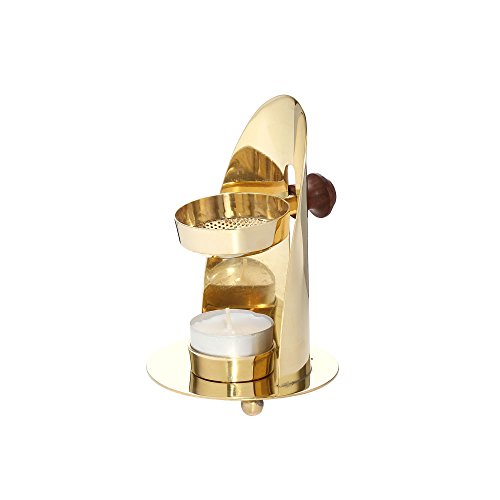 NKlaus Verstellbarer Weihrauchbrenner mit Holzgriff klein Weihrauchständer Gold für Weihrauch Räucherwerk Räucherkräuter Betriebsart Teelicht 1528 NKlaus Verstellbarer Weihrauchbrenner mit Holzgriff klein Weihrauchständer Gold für Weihrauch Räucherwerk Räucherkräuter Betriebsart Teelicht 1528 von NKlaus