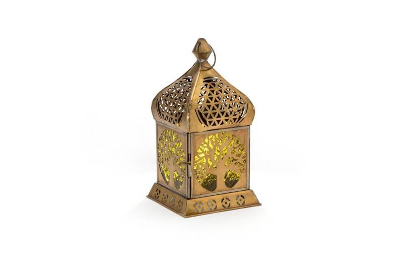 NKlaus Windlicht Baum des Lebens Orientalisches Teelichtlampe Grüng, Spritzwassergeschützt von NKlaus