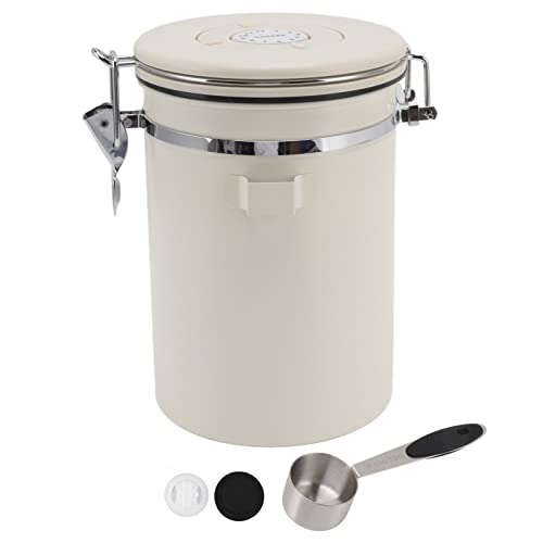 Kaffeekanister, Luftdichter Kaffeebehälter, Kaffeekanister aus Edelstahl, Aufbewahrungsbehälter für Küchenlebensmittel, Aufbewahrungsbehälter für Kaffeebohnen, Zucker(Groß 1,8 l) von NLDGR